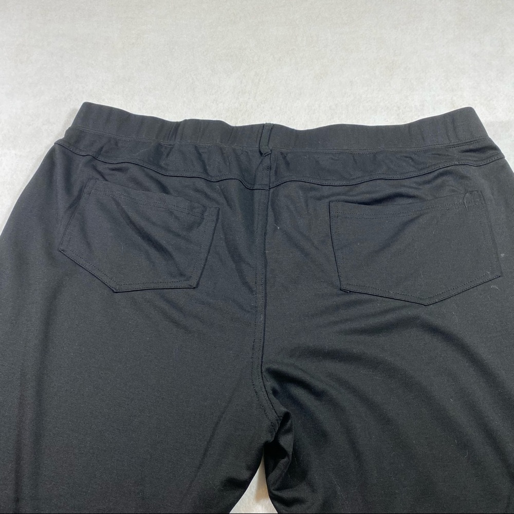 Stretch Comfty Pants Woman Elizabeth & Nicole Black elastic waistband pants - Picture 10 of 14